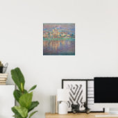 Poster Claude Monet - Vetheuil, Coucher de soleil (Bureau à domicile)