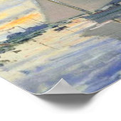 Poster Claude Monet - Voilier Au Petit Gennevilliers (Coin)