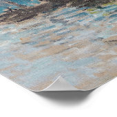 Poster Claude Monet - Vue d'Amsterdam (Coin)