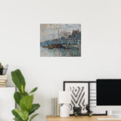 Poster Claude Monet - Vue d'Amsterdam (Bureau à domicile)