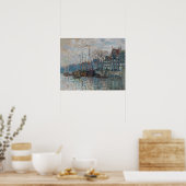 Poster Claude Monet - Vue d'Amsterdam (Cuisine)