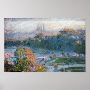Poster Claude Monet - Vue des Tuileries, étude