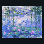 Poster Claude Monet Water Lilie L'Art Impressionniste Fra<br><div class="desc">Claude Monet Water Lilies Art French Impressionist Water Lilies (ou Nympheas) est une série d'environ 250 peintures à l'huile de l'impressionniste français Claude Monet. Les peintures représentent le jardin fleuri de Monet à Giverny.</div>