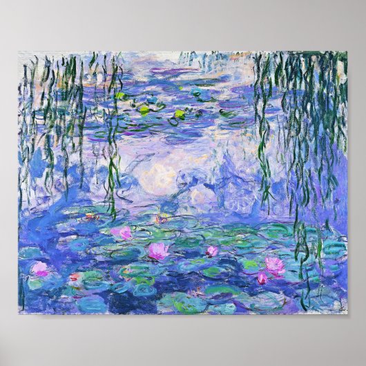 Poster Claude Monet Water Lilie L'Art Impressionniste Fra (Devant)
