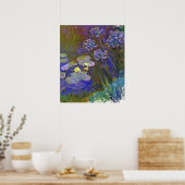 Poster Claude Monet Water Lilies et Agapanthus (Cuisine)