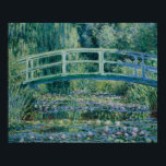 Poster Claude Monet - Water Lilies et pont japonais<br><div class="desc">Water Lilies and Japanese Bridge by Claude Monet, 1899. Claude Monet a été un fondateur de la peinture impressionniste française, et le praticien le plus cohérent et le plus prolifique de la philosophie du mouvement d'exprimer ses perceptions avant la nature, surtout en ce qui concerne la peinture paysage en plein...</div>