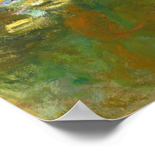 Poster Claude Monet - Water Lily Pond 1917 (Coin)