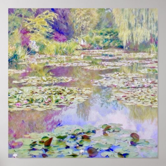 Poster Claude Monet Water Lily Pond Giverny (Devant)