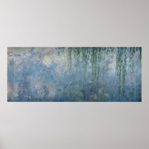 Poster Claude Monet   Waterlilies: Weeping Willows, 1914