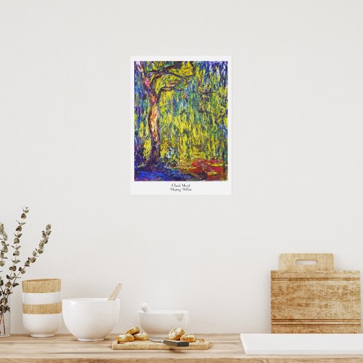 Poster Claude Monet Willow (Cuisine)
