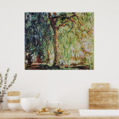 Poster Claude Monet - Willow en pleurs (Cuisine)