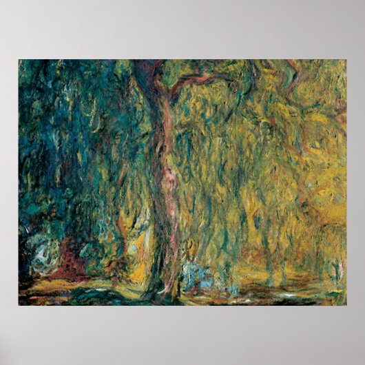 Poster Claude Monet - Willow Weeping (Devant)