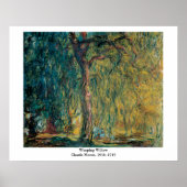Poster Claude Monet - Willow Weeping (Devant)