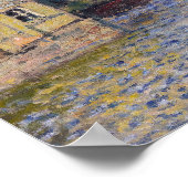 Poster Claude Monet - Windmills près de Zaandam (Coin)