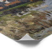 Poster Claude Monet - Windmills près de Zaandam (Coin)