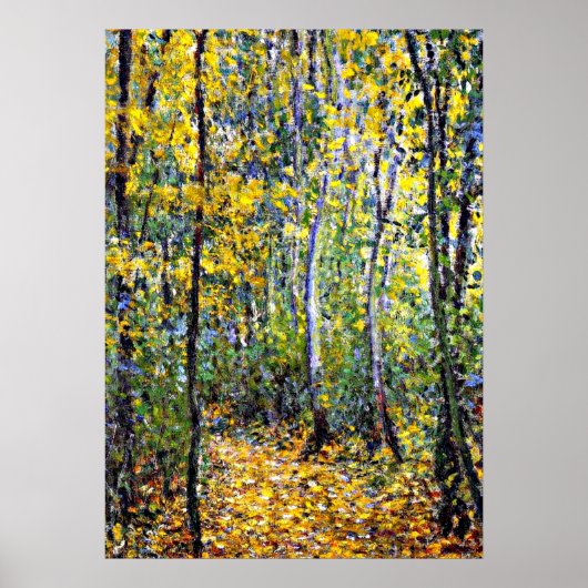 Poster Claude Monet - Wood Lane, (Devant)