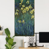 Poster Claude Monet ~ Yellow Irises (Bureau à domicile)