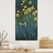 Poster Claude Monet ~ Yellow Irises (Cuisine)