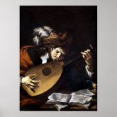 Poster Claude Vignon Le Lute Player (Devant)