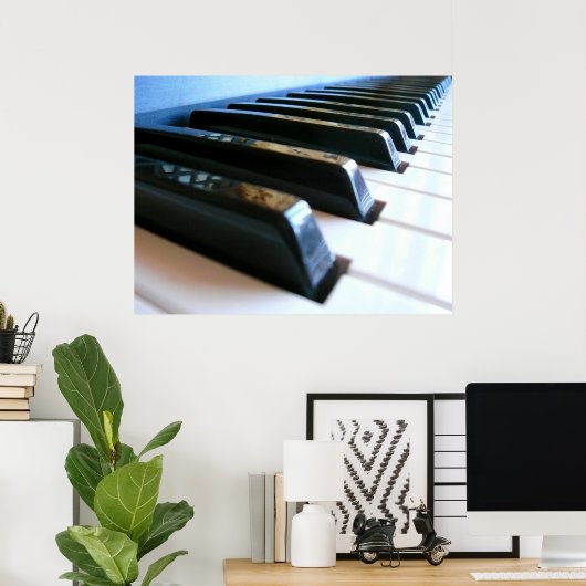 Poster Clavier (Bureau à domicile)