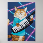 Poster Clavier Cat 5x7 (Devant)