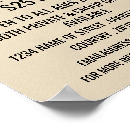 Poster Clavier, Clavier, Cours de piano Publicité (Coin)