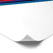 Poster Clavier de piano coloré (Coin)