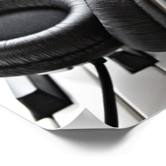 Poster Clavier de piano électrique (Coin)