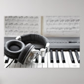 Poster Clavier de piano électrique (Devant)
