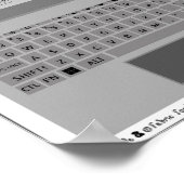 Poster Clavier d'ordinateur portable Calendrier 2026-2027 (Coin)