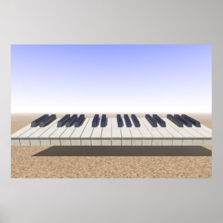 Poster Clavier du désert