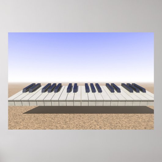 Poster Clavier du désert (Devant)