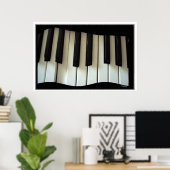 Poster Clavier en mouvement (Bureau à domicile)