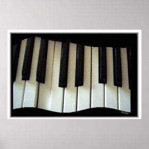 Poster Clavier en mouvement