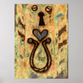 Poster Clavier et coeur (Devant)