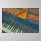 Poster Clavier et Pins 3 impressionniste (Devant)