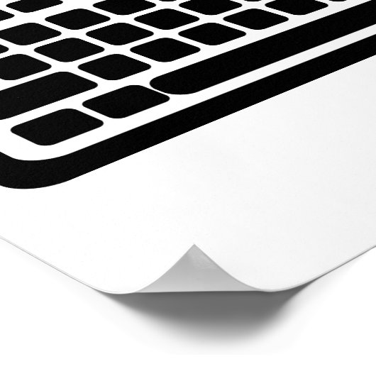 Poster Clavier informatique (Coin)