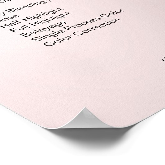 Poster Clavier Moderner Glamor Rosa Glitzer (Coin)