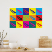 Poster Clavier Pop Art (Cuisine)