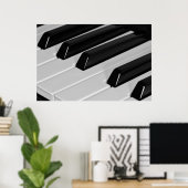 Poster Clavier pour piano (Bureau à domicile)