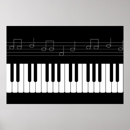Poster Clavier pour piano (Devant)