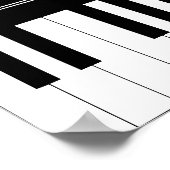Poster Clavier pour piano (Coin)