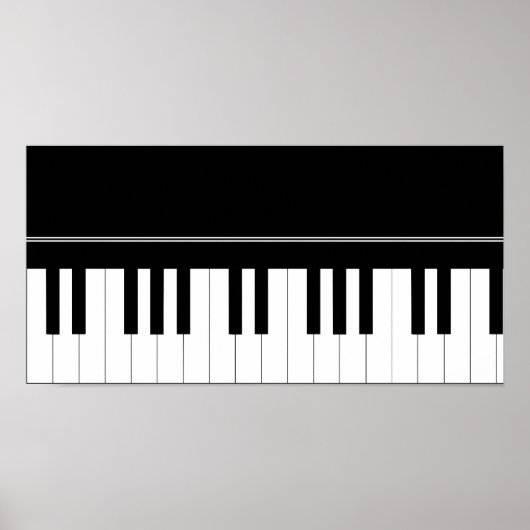 Poster Clavier pour piano (Devant)