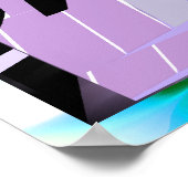 Poster Claviers Abstraits et Rayures (Coin)