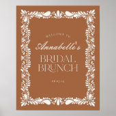 Poster Clay Talavera Tile Fiesta Brunch de mariage de bie (Devant)
