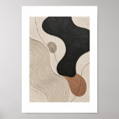 Poster Clay Tide | Minimal Abstract Plaster Art Print (Devant)