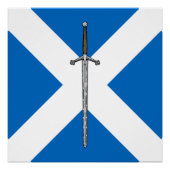 Poster Claymore et Saltire (Devant)