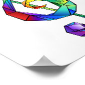 Poster Clé de la musique arc-en-ciel (Coin)