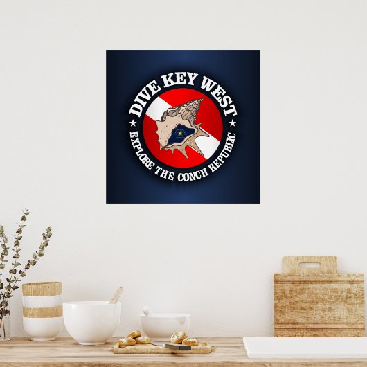 Poster Clé de plongée Ouest (Cuisine)