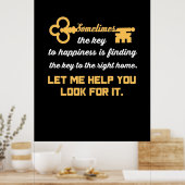 Poster Clé de votre nouvelle maison (Cuisine)